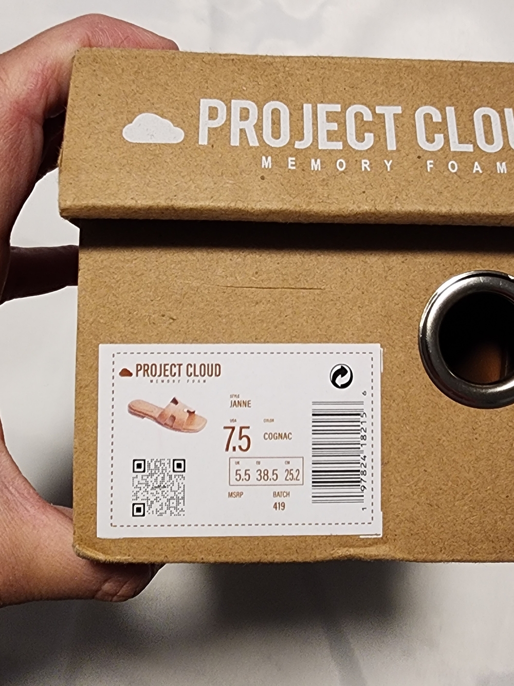 Project Cloud Tan Slide Sandals for Women - Picture 6 of 12